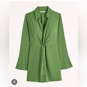 Green long sleeve Abercrombie dress